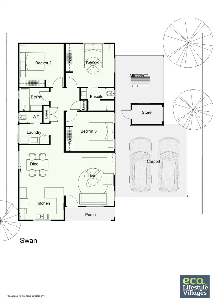 Gingin Eco Lifestyle Village - The Swan Floorplan