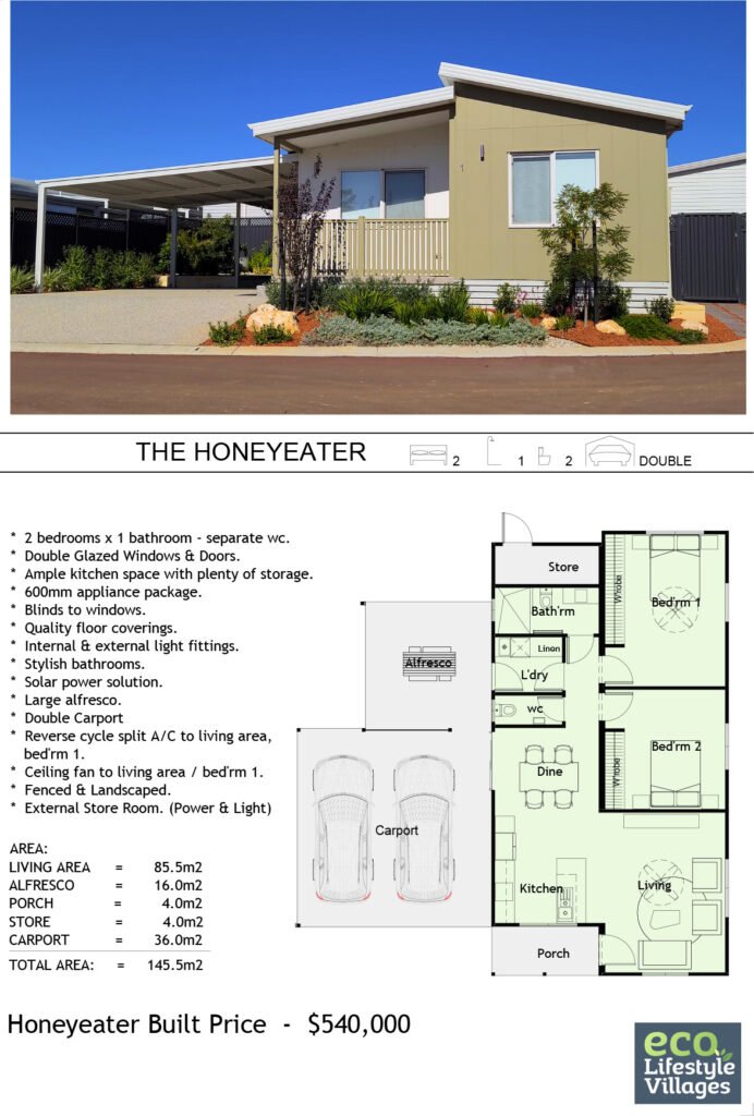 Gingin Eco Lifestyle Village Home - The Honeyeater